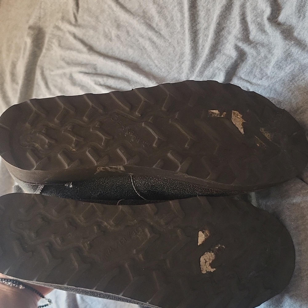 Bearpaw Sherpa Lined Lace Up Wedge Boots Size 9 - Picture 10 of 11